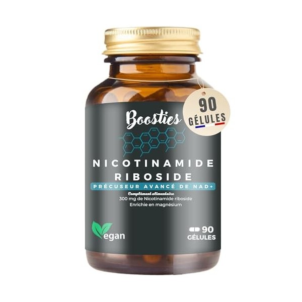 NAD+ | NICOTINAMIDE RIBOSIDE Chloride NR 300MG | Anti-âge, Production dénergie, Réparation de lADN, Fonctions cognitives 