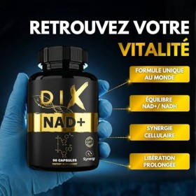 NAD+ ✗ NR + NADH + Vitamin B3 ✗ Nicotinamide Riboside Chloride ✗Anti-Âge ✗ Energie ✗ Action synergétique rapide et prolongée 