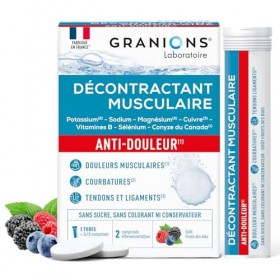 GRANIONS DECONTRACTANT MUSCULAIRE - Magnesium, Vitamine B6, Vitamine B12, Selenium, Conyze du Canada - Réduit les crampes et 
