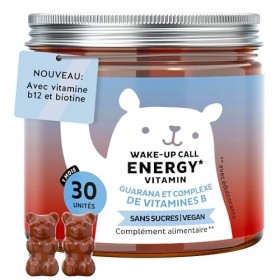 Forme Olympique Énergie – Énergie Naturelle avec Guarana 30mg, Vitamines B6, B12 & Biotine – 30 Gummies 1 Mois , Sans Sucres ...