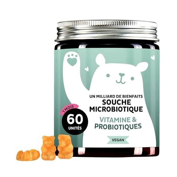 Un milliard de bienfaits Souche Microbiotique - Confort Intestinal - Vitamine B6 & Probiotiques - Sans Sucres Ajoutés, Vegan ...