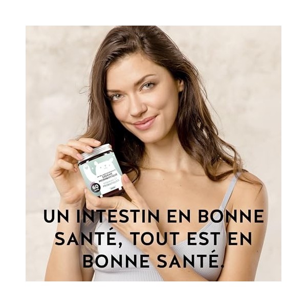 Un milliard de bienfaits Souche Microbiotique - Confort Intestinal - Vitamine B6 & Probiotiques - Sans Sucres Ajoutés, Vegan ...