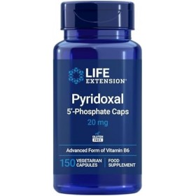 Life Extension - Pyridoxal 5-Phosphate 20 mg, 150 Gélules Végétariennes – Soutient le Système Nerveux, le Métabolisme Énergé