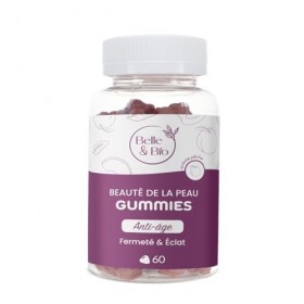 Belle&Bio - Gummies Beauté de la Peau - Éclat retrouvé, jeunesse révélée - Compléments Alimentaires - Made in France - Biotin