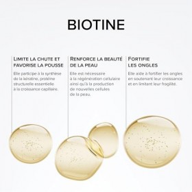 Biotine 12 000µg Haut Dosage Avec Keratine, Selenium & Zinc - Pousse Cheveux, Peau & Ongles - Cure 3 Mois - 90 Gélules Végéta