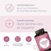 Complexe Cheveux 4en1 avec Biotine - Pousse de Cheveux, Chute de Cheveux, Brillance, Force - 8 Actifs dont Zinc et Roquette -