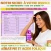 Biotine cheveux pousse rapide | complement alimentaire cheveux avec 12 vitamines | Pousse cheveux très rapide | chute de chev