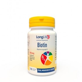 LongLife® Biotin 900 | Haut dosage 900mcg par comprimé | Biotine cheveux pousse rapide | B8 vitamine cheveux | Sans gluten et