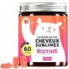 Gummies Biotine Ah-mazing Hair Vitamins pour les Cheveux, la Peau et les Ongles – 5000 µg de Biotine, Zinc, Vitamines B6, C, ...