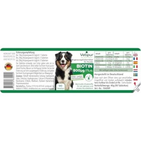 Vetipur Biotine 800µg - 90 Comprimés pour Chiens