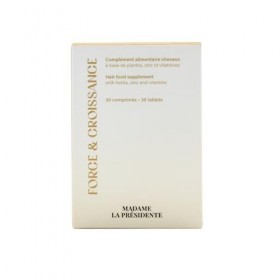 Madame La Présidente – Force & Croissance – Complément Alimentaire Cheveux – Biotine, Zinc, Vitamines B & Acides Aminés – Sti