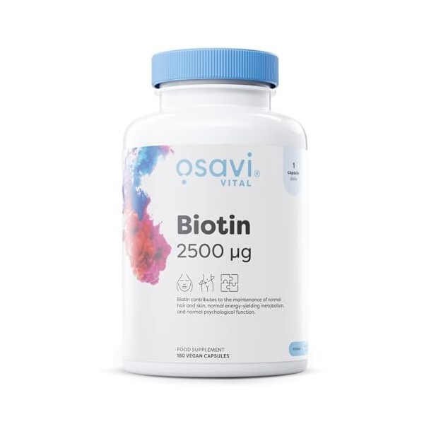 Osavi Biotin, 2500mcg - 180 vegan caps