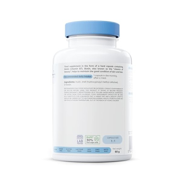Osavi Biotin, 2500mcg - 180 vegan caps