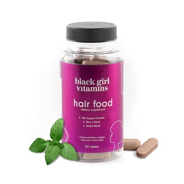 Black Girl Vitamins Nourriture pour cheveux