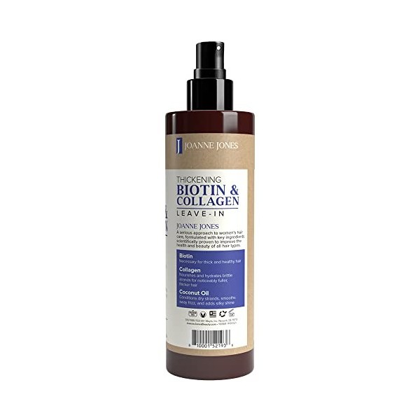Joanne Jones Épaississement et Biotine collagène Laisser dans 240 ml