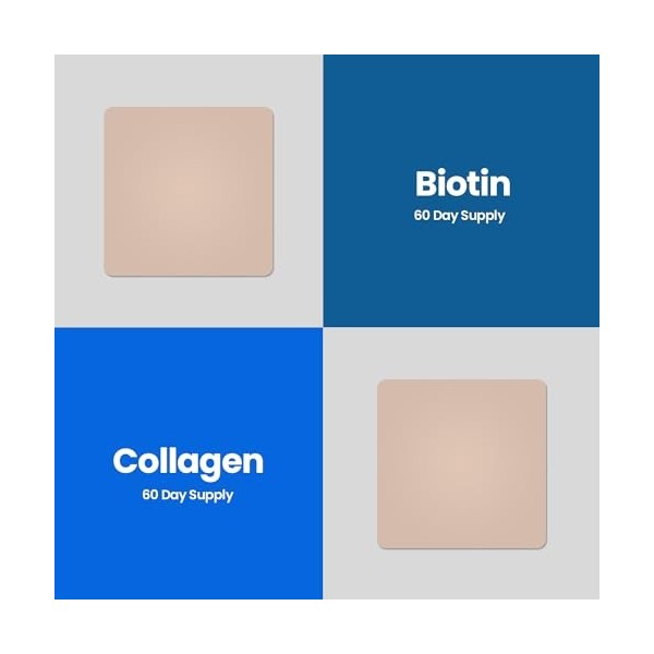 Veru Wellness Hair Skin Duo Lifestyle Patchs topiques auto-adhésifs à libération prolongée Biotine Collagène 8 à 10 heures a