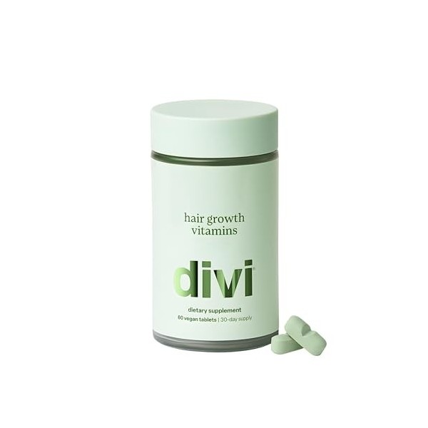 divi Vitamines capillaires pour femmes et hommes – Fabriquées avec des ingrédients propres et scientifiques pour grandir et é