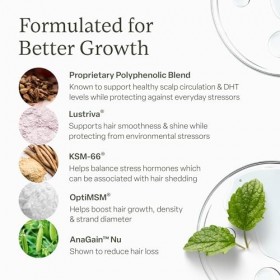 divi Vitamines capillaires pour femmes et hommes – Fabriquées avec des ingrédients propres et scientifiques pour grandir et é