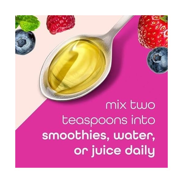 Peptides de collagène liquides et biotine, peptides de collagène bioactifs, fruits et légumes super verts biologiques, cheveu