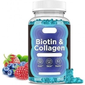 Gummies aux peptides de biotine et de collagène – Support pour cheveux, peau et ongles | Convient aux hommes et aux femmes