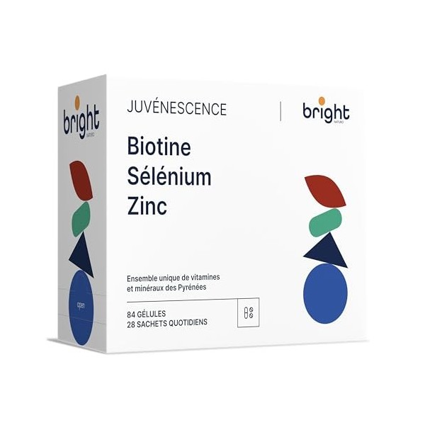 Biotine, Zinc et Sélénium - Gestion de la Beauté, 3 Suppléments en 1 Paquet pour une peau éclatante, des cheveux forts et une
