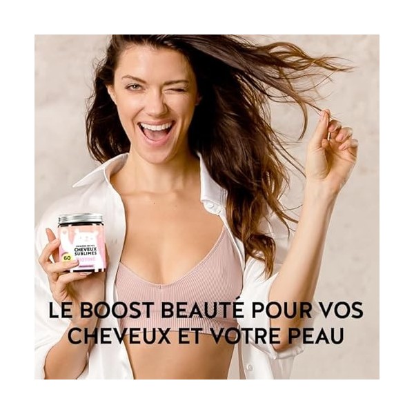 Gummies Biotine Ah-mazing Hair – Vitamines pour les Cheveux, la Peau et les Ongles – 5000 µg de Biotine, Zinc, Vitamines B6, 