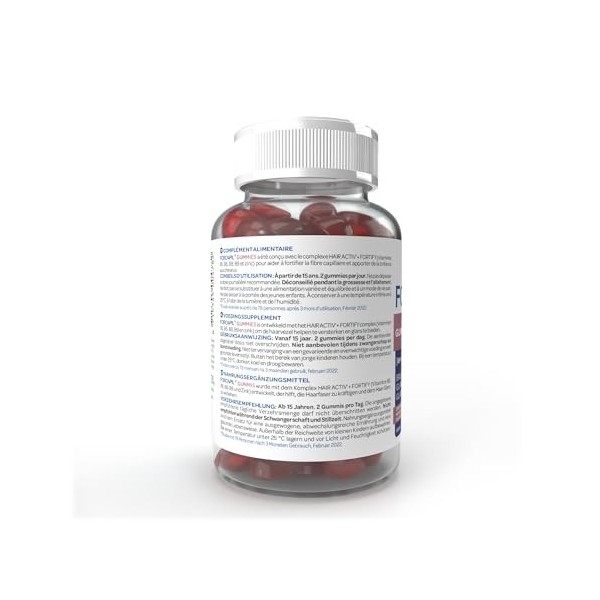 ARKOPHARMA - FORCAPIL® Croissance des gommes - Vitamines capillaires - Cheveux et ongles - Force - vitalité - Brillance - Bio