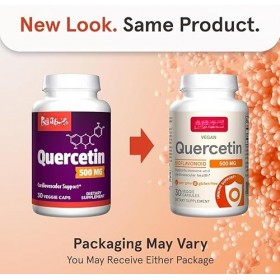 Quercétine végétalienne 500 mg par portion, 30 gélules