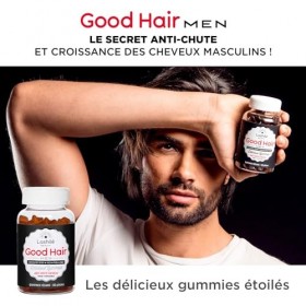 Lashilé Beauty - Complément Alimentaire - Anti-Chute Cheveux & Renforcement Capillaire - Croissance & Densité Good Hair Men -...