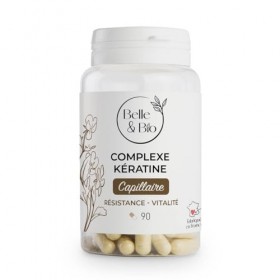 RESISTANCE & VITALITE - Complexe Kératine - 90 Gélules - Cure de 20 jours - Complément Alimentaire BELLE&BIO - Fabriqué en Fr