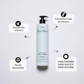 ROSEBAIE | Shampoing Biotine et Collagène | Sans Sulfates | Accélère la Pousse & Anti-Chute | Revitalisant et Hydratant | Che...