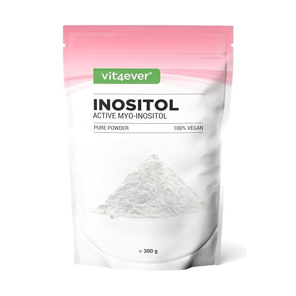 Inositol Pure 300 g - poudre de myo-inositol de haute pureté - goût neutre - 4000 mg par dose journalière - bonne solubilité,