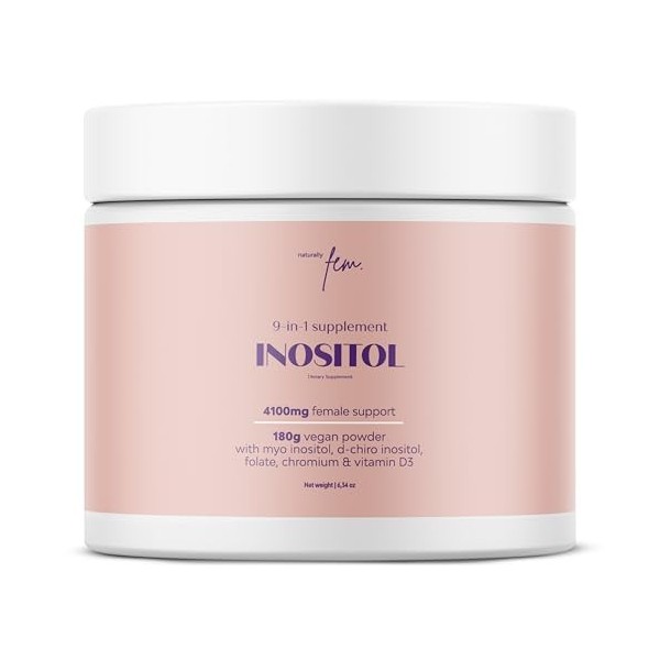 Myo-Inositol et D-Chiro Inositol SOPK 4100MG Gélules Véganes – Fonction Métabolique, Équilibre Hormonal et Bien-Être Psycholo...