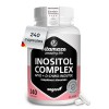 Complexe Inositol 240 Gélules, 2100mg Myo-Inositol + D-Chiro-Inositol avec Vitamine B6, Acide Folique & Chrome. Équilibre Hor...