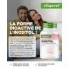 Myo-inositol 1500 mg par jour – 240 gélules véganes à haut dosage – Inositol pur, composant important du métabolisme cellulai