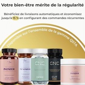 Inositol FEM Menositol 19 en 1-2 flacons – Complément alimentaire complet pour la ménopause avec myo-inositol, D-chiro et iso...