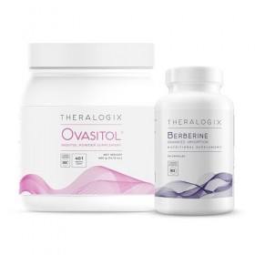 Theralogix Ovasitol Inositol Lot de 2 boîtes dabsorption améliorée à la berbérine, 400,3 g et 90 pièces