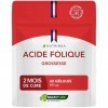 ACIDE FOLIQUE – Vitamine B9 – Assimilation Supérieure – Complément Pour Femme Enceinte – Réduit la Fatigue – 60 Gélules Vegan