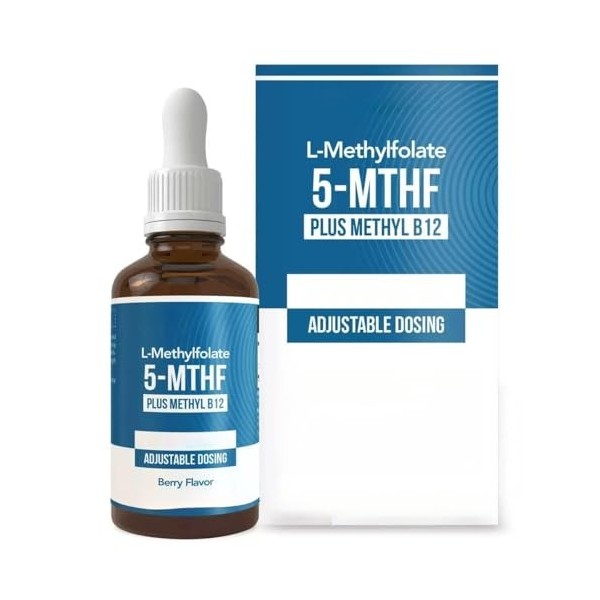 Méthylfolate - Forme supérieure de - Dosage réglable pour tous les âges - Humeur, comportement, cognition - Saveur de baies b