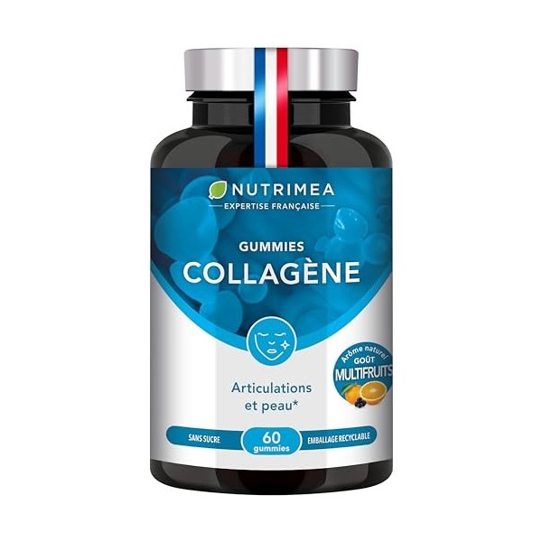 GUMMIES COLLAGENE - VERISOL® - Peptides de Collagène Hydrolysés de Type I - Riche en vitamine C - Hydratation de la Peau - Pr...