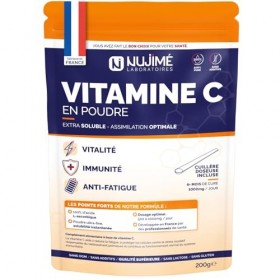 Vitamine C pure en poudre | 1 000mg par dose | Poudre ultra fine, solubilité instantanée | 100% acide L-ascorbique | Immunité...
