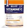 Vitamine C pure en poudre | 1 000mg par dose | Poudre ultra fine, solubilité instantanée | 100% acide L-ascorbique | Immunité...