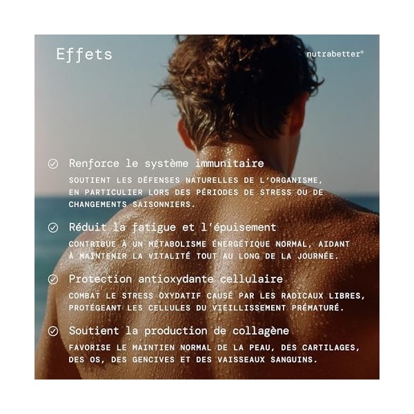 Vitamine C Liposomale 1000mg | 180 Gélules Végétales | Forme Liposomale à Haute Absorption | Contribue au Fonctionnement Norm