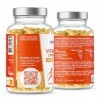 NUTRI & CO Vitamine C Liposomale PureWay-C® 1000mg & Bioflavonoïdes - Haute Biodisponibilité - 30 jours - 90 gélules Vegan - 