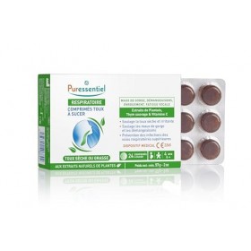 Puressentiel - Respiratoire - Comprimés Toux à Sucer - Soulage les Maux de Gorge et Prévient des Infections des Voies Respira