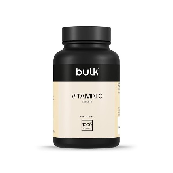 Bulk Comprimés de vitamine C, 1000 mg, paquet de 90, lemballage peut varier