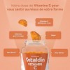 VITALDIN Gummies Vitamine C – 240 mg par dose – Enfants et adultes – Renforce l’immunité et réduit la fatigue – Véganes, sans