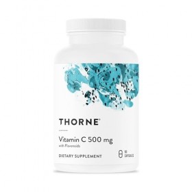 Thorne Vitamin C - Mélange de vitamine C et de Bioflavonoïdes dAgrumes provenant dOranges - Soutien du Système Immunitaire, V...