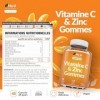 Vitamine C Gummies avec Zinc - 90 Gommes Véganes - 120mg de Vitamine C & 12mg de Zinc par portion – Complément alimentaire -