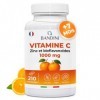 Bandini® Vitamine C 1000 mg + Zinc + Bioflavonoïdes | 210 comprimés végan, 7 mois | Fatigue, Immunité, Peau, Os & Ongles | Vi